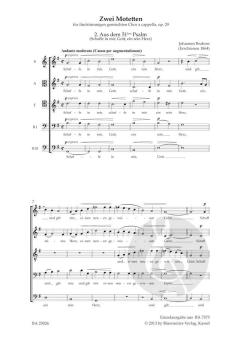 Aus dem 51ten Psalm (Schaffe in mir Nr.  Gott Nr.  ein rein Herz) op. 29 Nr. 2 von Johannes Brahms (Download) 