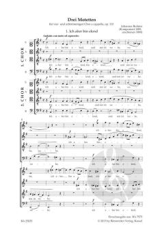 Ich aber bin elend op. 110 Nr. 1 von Johannes Brahms (Download) 
