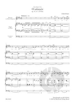 O salutaris op. 47/1 N 95a von Gabriel Fauré (Download) 