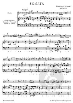 Sonate B-Dur op. 1/6 von Francesco Barsanti (Download) 
