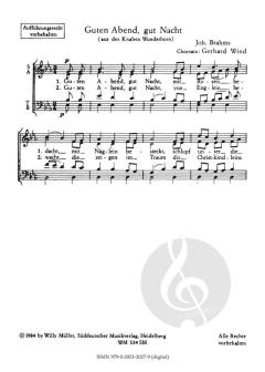 Guten Abend, gut Nacht von Johannes Brahms (Download) 