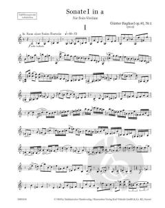 2 Solosonaten von Günter Raphael (Download) 