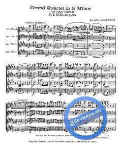 Grand Quartet, Op. 103 von Friedrich Kuhlau 