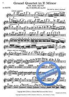 Grand Quartet, Op. 103 von Friedrich Kuhlau 