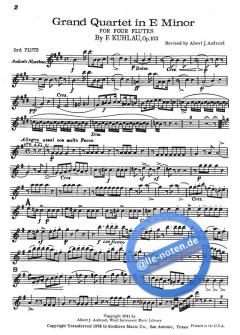 Grand Quartet, Op. 103 von Friedrich Kuhlau 