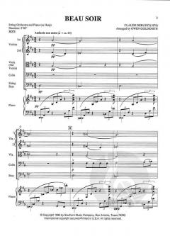 Beau Soir von Claude Debussy 