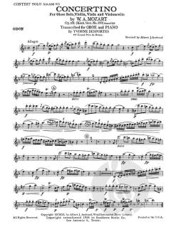 Concertino, K370 von Wolfgang Amadeus Mozart 