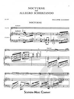 Nocturne and Allegro Scherzando von Philippe Gaubert 