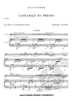 Cantabile and Presto von George Enescu 