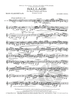 Ballade von Eugène Bozza 