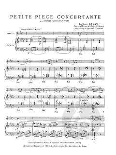 Petite Piece Concertante von G. Balay 