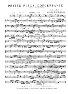 Petite Piece Concertante von G. Balay 