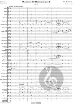 Harmoniemusik op. 24 von Felix Mendelssohn Bartholdy (Download) 