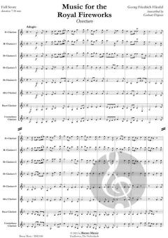 Music for the Royal Fire Works von Georg Friedrich Händel (Download) 