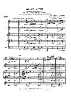 Allegro Vivace (From K387) von Wolfgang Amadeus Mozart 