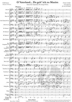 O Vaterland... Da geh' ich zu Maxim von Franz Lehár (Download) 
