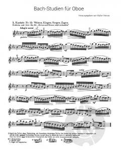 Bach-Studien für Oboe Heft 1 im Alle Noten Shop kaufen
