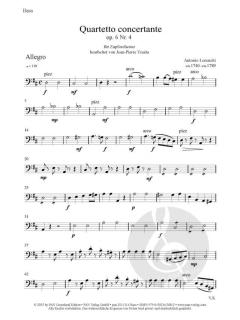 Quartetto concertante op. 6 Nr. 4 von Antonio Lorenziti 