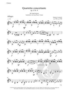 Quartetto concertante op. 6 Nr. 4 von Antonio Lorenziti 
