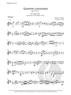 Quartetto concertante op. 6 Nr. 4 von Antonio Lorenziti 