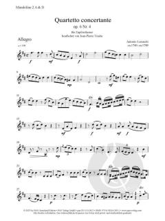 Quartetto concertante op. 6 Nr. 4 von Antonio Lorenziti 