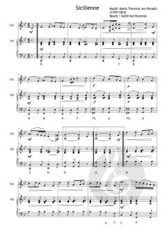 Moments of Silence (Sicilienne) von Maria Theresia von Paradis 