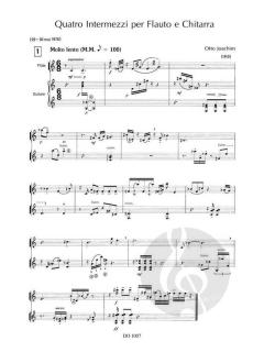 Quatro Intermezzi per Flauto e Chitarra von Otto Joachim 