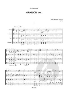 Quatuor à cordes no. 1 von Jean Papineau-Couture 