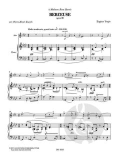 Berceuse op. 20 von Eugène Ysaÿe 