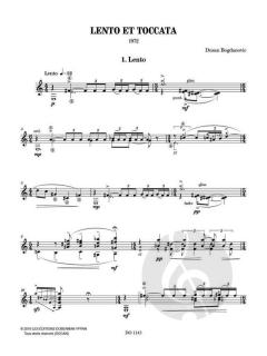 Lento et Toccata von Dusan Bogdanovic 