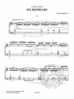 Six Ricercars von Dusan Bogdanovic 