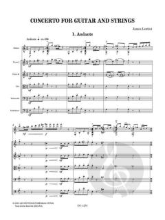 Concerto For Guitar And Strings von James Lentini 