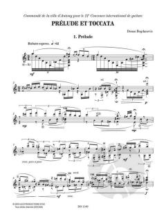 Prélude et Toccata von Dusan Bogdanovic 