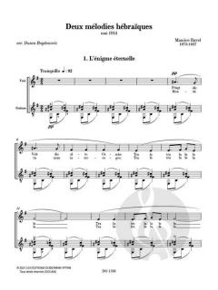 Deux Mélodies Hébraïques von Maurice Ravel 