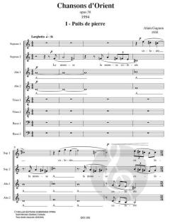 Chansons d'Orient von Alain Gagnon 