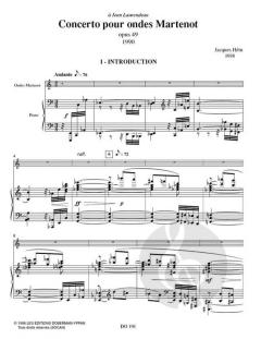 Concerto for Ondes Martenot op. 49 von Jacques Hétu 