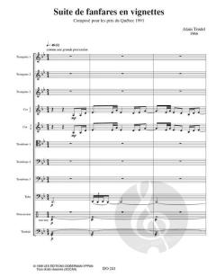 Suite de fanfares en vignettes von Alain Trudel 