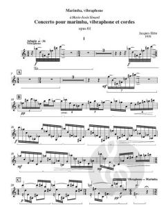 Concerto for marimba op. 61 von Jacques Hétu 