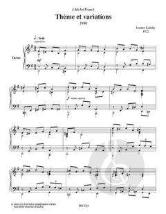 Thème et variations von Jeanne Landry 