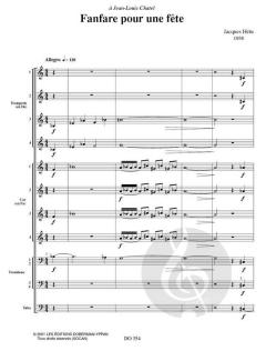 Fanfare pour une fête von Jacques Hétu 