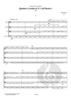 Quatuor à cordes no. 2 von A. Prevost 