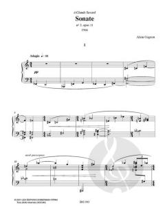 Sonate no. 3, op. 11 von Alain Gagnon 