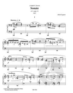Sonate no. 4, op. 14 von Alain Gagnon 
