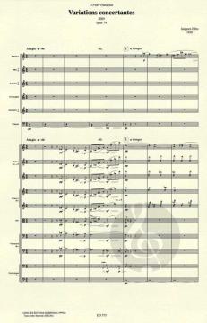 Variations concertantes op. 74 von Jacques Hétu 