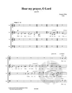 Hear of my prayer, O Lord op. 66 von Jacques Hétu 