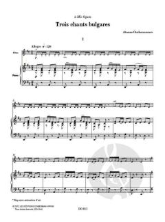Trois chants bulgares von Atanas Ourkouzounov 