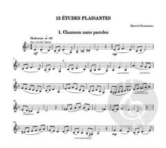 13 études plaisantes von Marcel Samuel-Rousseau 