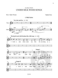 Under Milk Wood Songs von Stephen Goss 