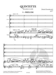 Quintette avec piano, op. 57 von Dmitri Schostakowitsch 