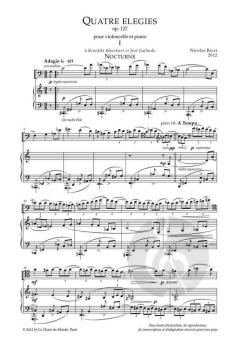 Quatre élégies, op. 127 von Nicolas Bacri 